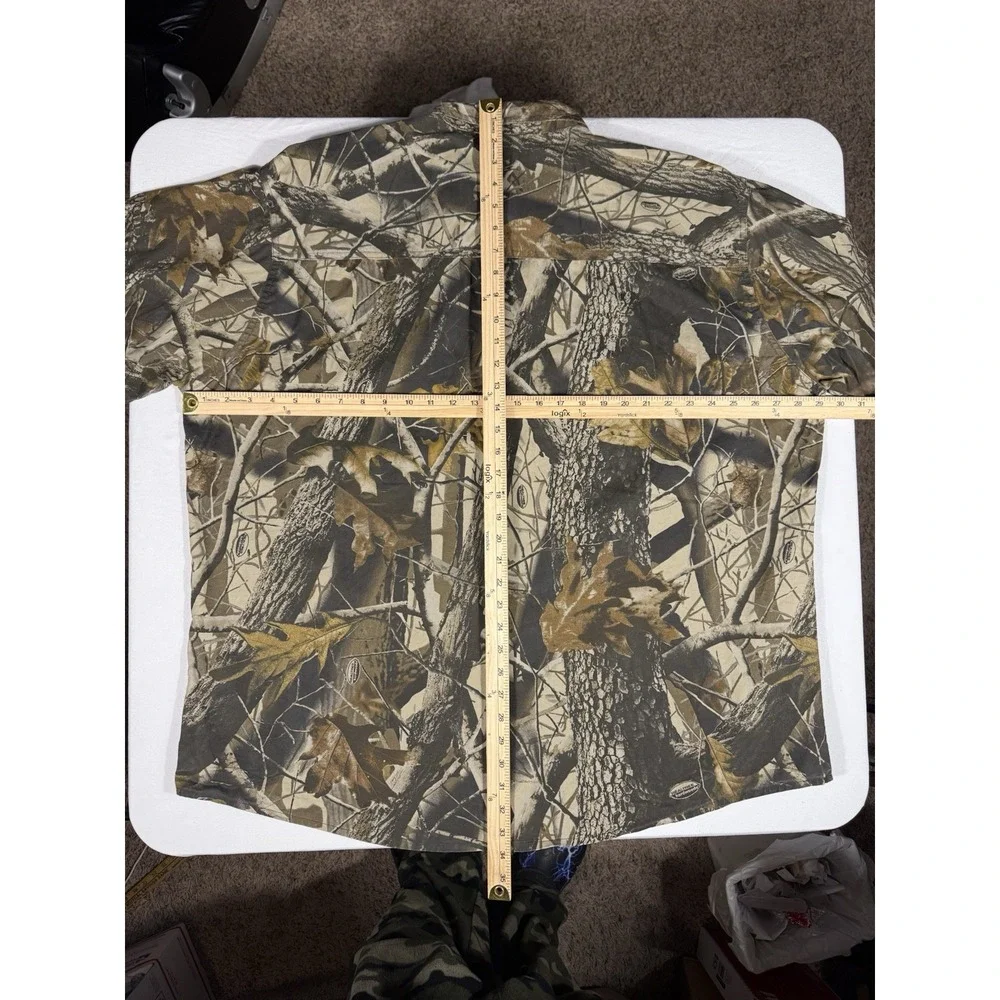 Vintage Woolrich Realtree Hardwood Camo Shirt Men's 2XL Hunting‎ Outdoor Cotton